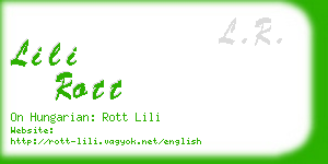 lili rott business card